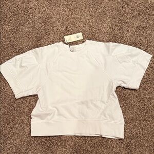 CALIA by Carrie Underwood White Short-Sleeve Crew Sweatshirt